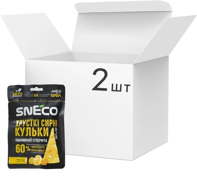 Упаковка сушеного сыра snEco Суперфуд 28 г х 2 шт (0.056 кг) (4823095500073)