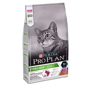 Сухой корм Pro Plan для кастрированных котов утка, печень и рис 1,5кг