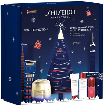 Zestaw do pielęgnacji twarzy Shiseido Vital Perfection Krem 50 ml + Pianka oczyszczająca 15 ml + Lotion 30 ml + Koncentrat 10 ml (3423222102548)