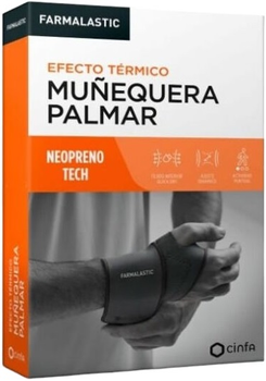 Бандаж для фиксации запястья Farmalastic Metacarpal Wristband T-Unica 1ud 2 шт (8470002105904)