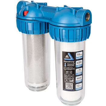 Магистральный фильтр Aquastrong MP2-10310, 2 колбы 10", резьба 1"