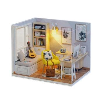 3D Румбокс ляльковий дім DIY Cute Room QT-007-B Sunshine Study Room дитячий конструктор