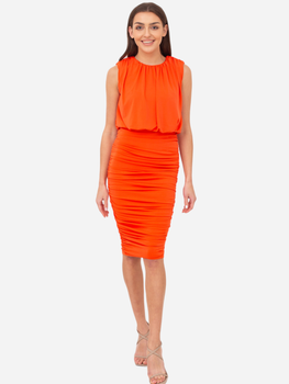 Плаття міді літнє жіноче Ax Paris DA1767 L Оранжеве (5063259056162)