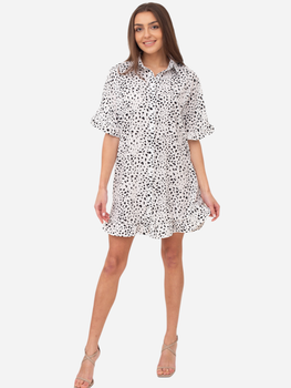 Плаття-сорочка коротке літнє жіноче Ax Paris DA1743 L Чорний/Білий (5063259049720)