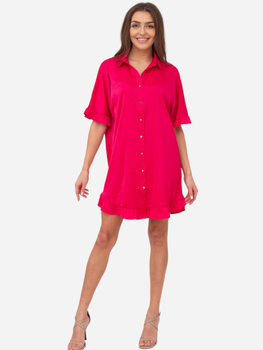 Плаття-сорочка коротке літнє жіноче Ax Paris DA1774 M Рожеве (5063259061654)