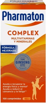 Kompleks mineralno-witaminowy Pharmaton Complex 100 kapsułek (8470001643322)