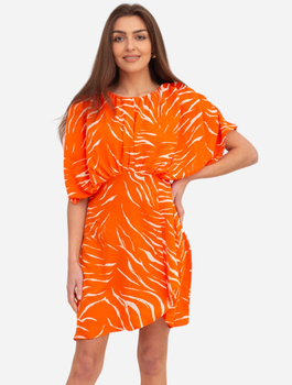 Плаття коротке літнє жіноче Ax Paris DA1724 2XL Оранжеве (5063259043728)