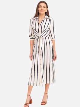 Плаття-сорочка міді літнє жіноче Ax Paris DA1794 M Біле (5063259075132)