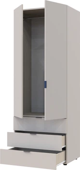 Шкаф для одежды Doros Гелар 2 ДСП 77.5х49.5х203.4 см Кашемир (80737632)