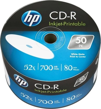 Диски HP CD-R 700MB 52X Cake 100 шт (5907595457897)
