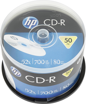 Диски HP CD-R 700MB 52X Cake 50 шт (4710212129319)