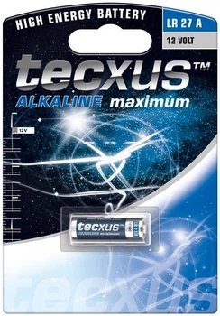 Батарейка Tecxus AAAA LR27 1шт Alkaline 26mAh синій(75.02.3215)