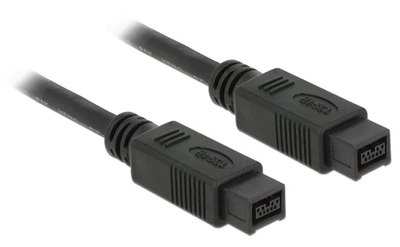 Кабель відео-сигнальний Delock FireWire 9p M/M 3.0m Shielded D=6.0mm AWG24+28 чорний(70.08.2600)