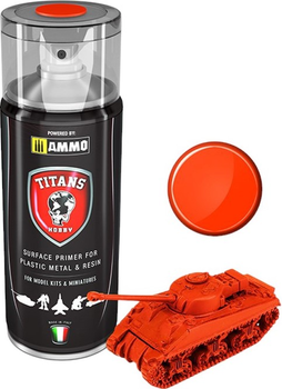 Farba w sprayu Ammo Titans Hobby Matt Primer Royal Red 400 ml (7426842918892)