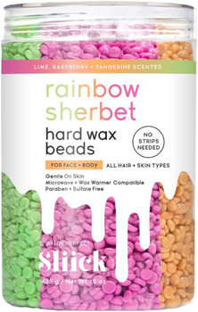 Віск для тіла та обличчя Sliick Hard Wax Beads Rainbow Sherbet 425 г (78462481026)