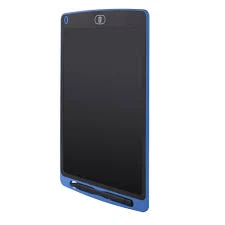 Графічний LCD планшет для малювання DEX DWT-8516 портативний електронний кольоровий LED-планшет 8,5" зі стилусом в комплекті "магічна дошка", синій