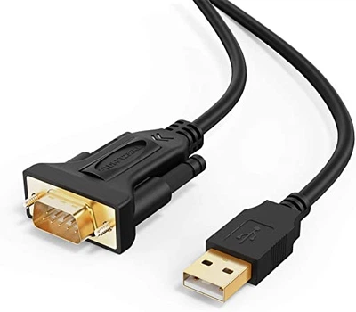 Кабель пристроїв Lucom USB2.0 A-COM(DB9) RS232 M/M 1.0m FTDI FTDI232RL+ZT213 Screw чорний(62.09.8263)