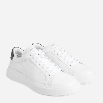 Sneakersy męskie skórzane Calvin Klein CKHM0HM010160K9 45 Białe (8720107355910)