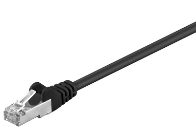 Патч-корд Goobay RJ45 SFTP5e 3.0m patch AWG26 D=5.5mm 2xS Protect чорний(75.06.8671)