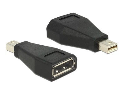 Перехідник відео Lucom DisplayPort-mini F/M 2560x1600dpi адаптер чорний(62.07.1984)