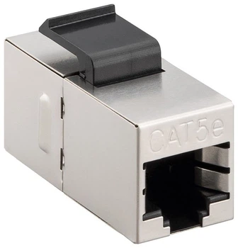 Перехідник мережевий Goobay RJ45 STP5e F/F 1:1 Metal Keystone срібний(75.05.1444)