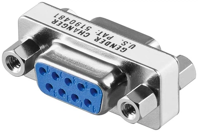 Перехідник обладнання Lucom COM(DB9) RS232 F/F RS232 адаптер 1:1 срібний(62.09.8016)