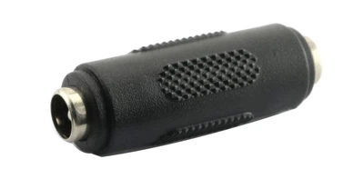 Перехідник живлення Lucom Jack DC F/F 5.5x2.1mm адаптер чорний(62.09.8417)