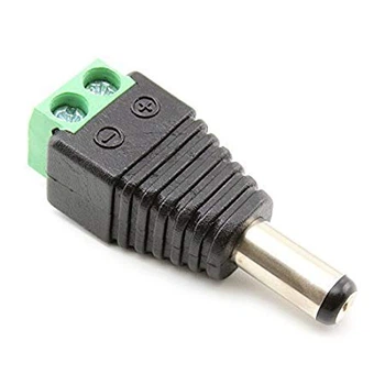Роз'єм Lucom Jack DC-конектор /M Terminal Block 5.5x2.1mm 5.0 чорний(62.07.2155)