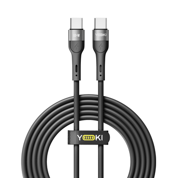 Кабель для зарядки и обмена данными USB YOKI YK-EX11 EXTRA Series Type-C to Type-C 60W (3A/20V) 2m Black