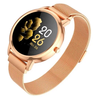 Смарт-годинник круглий Smart watch Hoco Y8 з вологозахистом IP68 елегантний жіночий годинник Gold/Золотий
