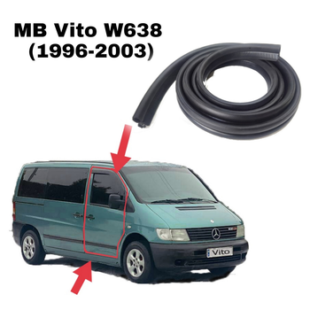 Уплотнитель проёма передней дверки MB WVito 638 (1996-2003) новый аналог