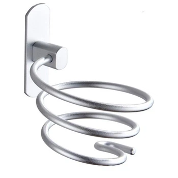 Алюминиевый держатель для фена Dryer Holder серебристый