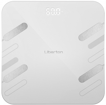 Весы напольные Liberton lbs-0815 smart, Grey, LCD-дисплей, синхронизация по Bluetooth, максимальный вес 180кг, точность измерения 50г, материал поверхности ударопрочное стекло, индикатор заряда, индикатор перегрузки, питание 3*aaa (в комплекте)