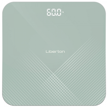 Весы напольные Liberton lbs-0816, Green, LCD-дисплей, максимальный вес 180кг, точность измерения 50г, материал поверхности ударопрочное стекло, индикатор заряда, индикатор перегрузки, питание 3*aaa (в комплекте)