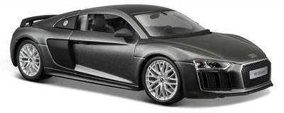 Модель машинки Maisto Audi R8 1:24 з композитного матеріалу Сіра (0090159000525)