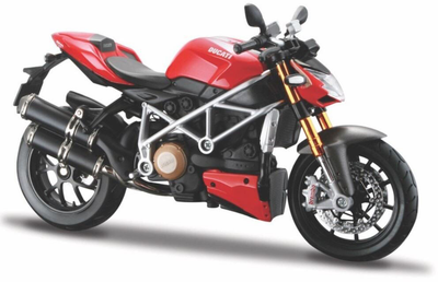 Model metalowy Maisto Motor Ducati 1:12 Czarno-czerwony (5902596682095)