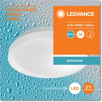 Світильник LEDVANCE CEILING ROUND SEN 18W 4000K 1350Lm 255mm IP44 (4099854106033)