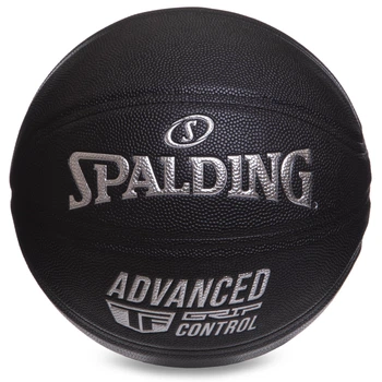 М'яч баскетбольний № 7 ШКІРА SPALDING ADVANCED TF CONTROL чорний 76871Y