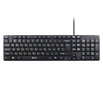 Клавіатура Piko KB-005 Ukr Black (1283126472459)