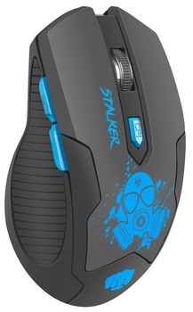 Миша Fury Stalker Wireless Black-Blue (NFU-1320)