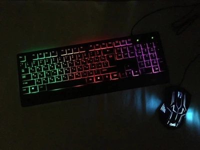 Игровая клавиатура и мышь UKC ZEUS M710 с подсветкой HDSYR_467