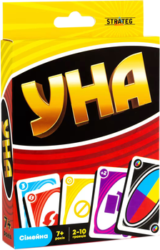 Настольная карточная игра Strateg УНА classic карточная на украинском языке (4823113864309)