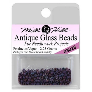 Бісер для вишивки Mill Hill Antique Glass Seed Beads Дика чорниця (03026)