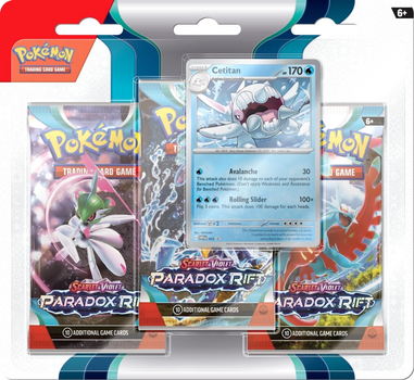 Karty do gry Pokemon TCG Paradox Rift 3pack B. Cetitan (5903076514110)