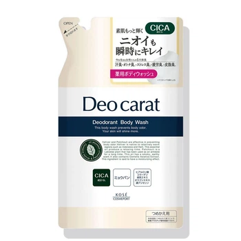 KOSE COSMEPORT Deo Carat Body Wash гель для душу проти неприємних запахів тіла (змінний блок), 320 мл