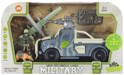 Jeep wojskowy Mega Creative Army Situational Games Military Forges z figurkami i akcesoriami (5905523606324)
