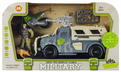 Jeep wojskowy Mega Creative Army Situational Games Military Forges z figurkami i akcesoriami (5905523607949)