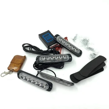 Стробоскоп спец сигнал для авто 6 LED 4in1 red+blue с пультом I-BS-1-4-6LED-R+B M20695