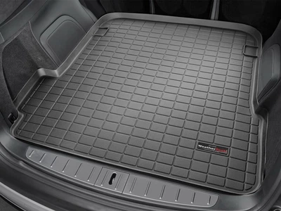 Автомобильный коврик в багажник авто Weathertech Tesla Model X 6-7 місць 16-17 черный Тесла Модель Икс WT0025627