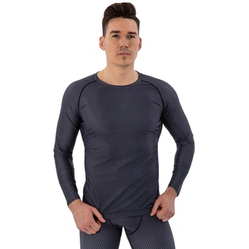 Рашгард мужской с длинным рукавом Domino 210-11 размер S (160-165см) Grey-Black
